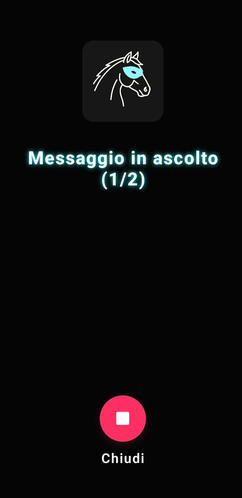 received message